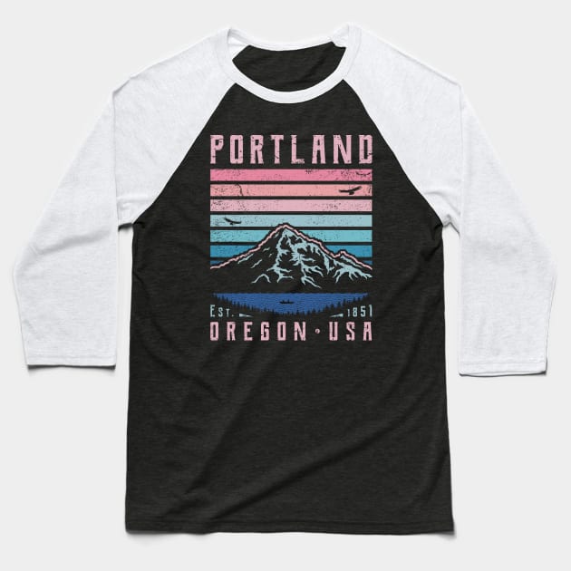 Portland - Oregon Baseball T-Shirt by TigerTom